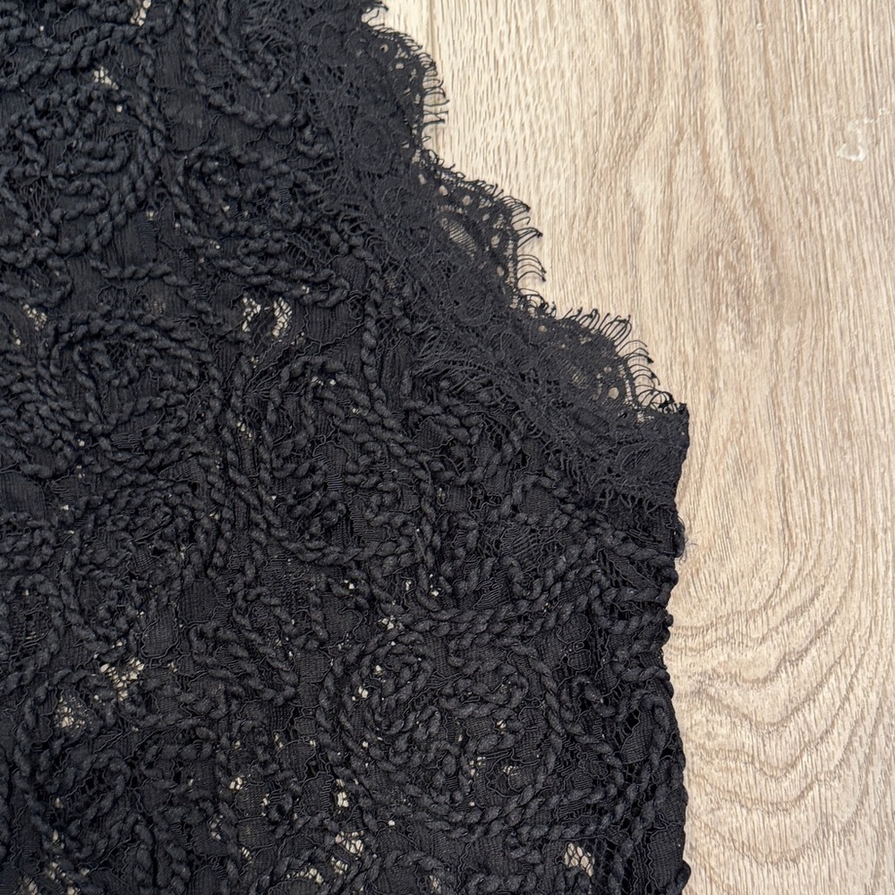 Zara Black Lace Crop Top - Picture 2 of 7
